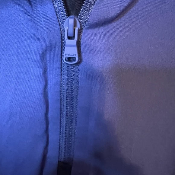 Ralph Lauren RLX Men’s Large Quarter Zip Blue Pullover - Picture 4 of 7